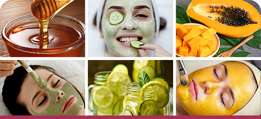 Homemade Face Packs.Homemade face packs for a simple and refreshing skincare routine.
